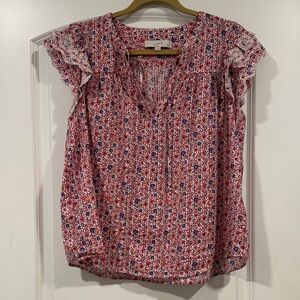LOFT Multicolor Floral Blouse